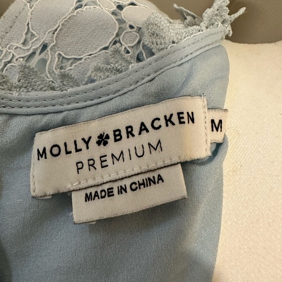 Molly Bracken Premium Powder Blue Lace Dress - Picture 5 of 5